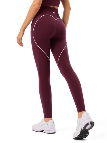 Athletic High Waisted Leggings for Women - Tummy Control Butt Shaping Squat Proof | Yoga Pants for Pilates Gym Workout