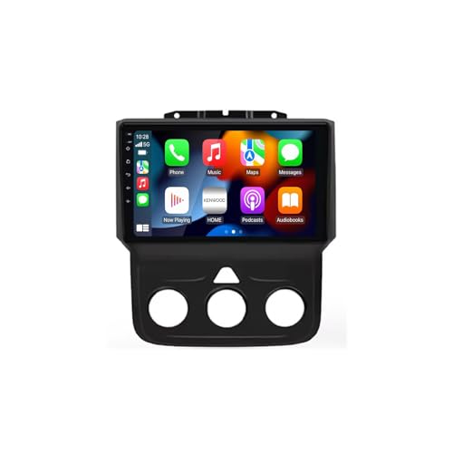 Android 13 Double DIN Pantalla Táctil Inalámbrica para Dodge RAM 2012-2017 con GPS BT DSP Cámara Trasera Enlace de Espejo 9 Pulgadas Audio portátil de Pantalla de Coche(N3 4+64G)