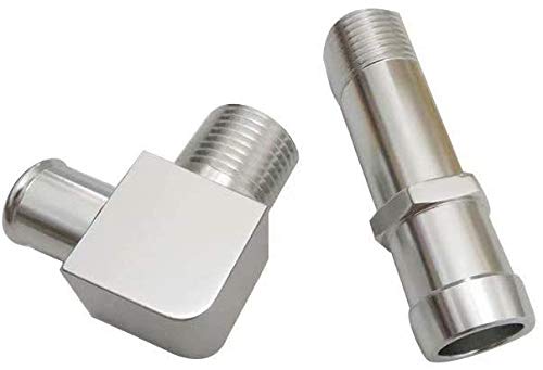 4530/9514X Chromed Aluminum Heater Hose Fitting Kit Fits For Chevy #TOP2