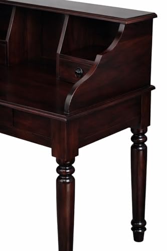 Image of Sheesham Wood Study Table with 3 Drawers Storage for Study Room Home and Office (Assemble- Do It Yourself) Color -Mahoghany Brown Finish (moghny)