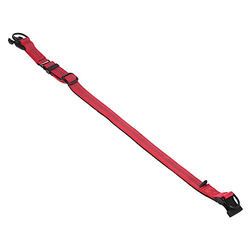 Festnight Strong Durable Dog Collar Dual D-ring Nylon Comprimento ajustável Tiras reflexivas Confort