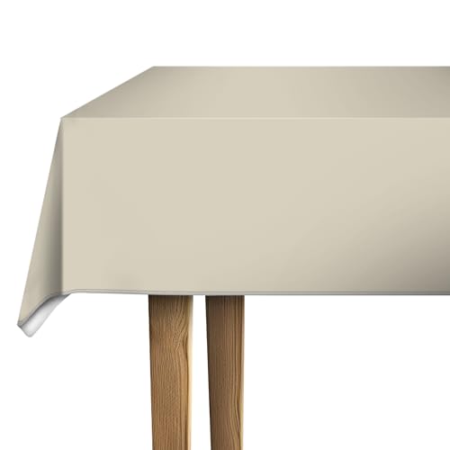 d-c-fix mantel hule mesa PVC-free Almendra - antimanchas resinado impermeable moderno - plastico - para interior y exterior - 220 cm x 150 cm rectangular