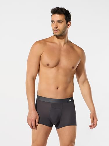 Image of ESSA Men's Ultra-Soft Modal Trunk Underwear | Moisture-Absorption with 4-Way Stretch | Breathable Contour Pouch, Microfiber Waistband with Spandex
