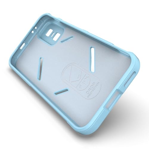 Image of for Infinix GT 30 Pro 5G Phone Case Anti-Drop Soft TPU Rugged Back Cover - Baby Blue