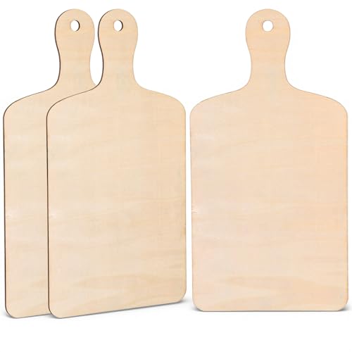 3 tablas de madera para cortar con mango, pack miniatura 1
