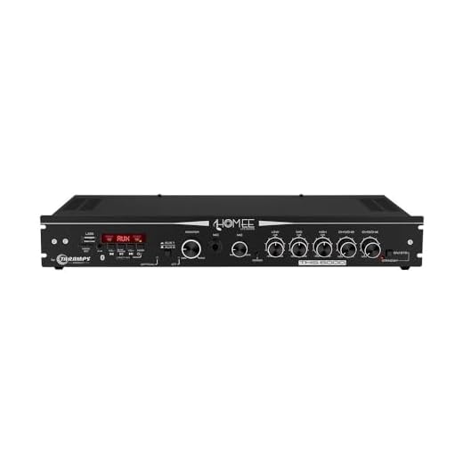 Amplificador Receiver Rádio Frequência Taramps THS 6000 Classe D Multi-Channel 400 W RMS Amplificador Residencial Comercial