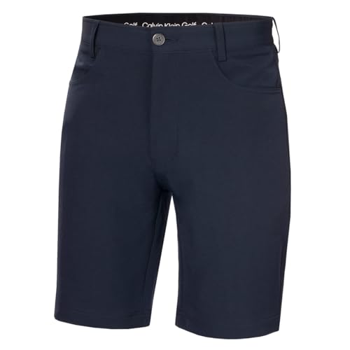 Calvin Klein Mens CK Impact 4-Way Stretch Shorts - Navy - 34" Waist