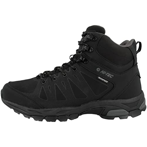 Hi-Tec Men's Raven MID WP, Black/Charcoal, 11 UK