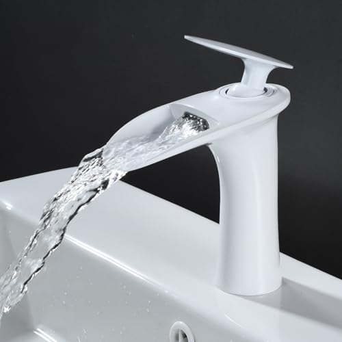 Robinet de salle de bain cascade gris idéal pour rénover un lavabo rétro - 2