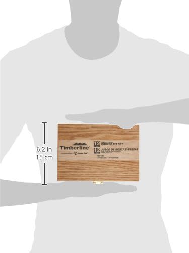 Miniatura 4 de Timberline TRS-120 - Juego de brocas para enrutador de vástago de 14 pulgadas, 12 piezas