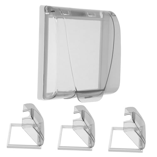 HONITANO 4 pezzi Coperture Adesive Impermeabili per Interruttori e Prese Tipo Protezione per Bagno Resistente Installazione Senza Attrezzi