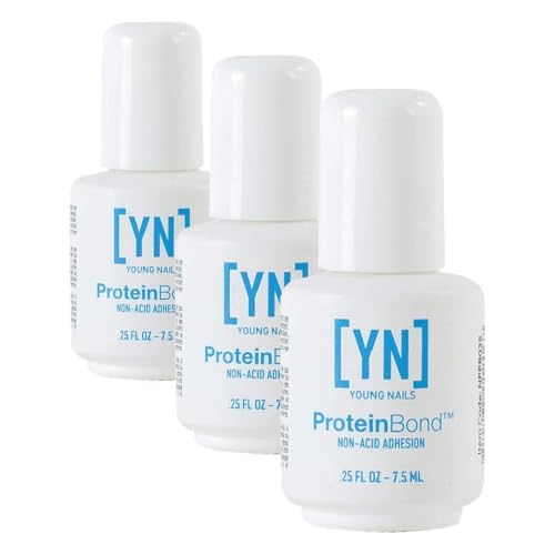 Image of Young Nails Protein Bond - Non-Acidic Nail Primer, Enhanced Adhesion for Gel Polish & Acrylic, Nail Dehydrator, PH Bonder for Gel Nails, 0.25 oz
