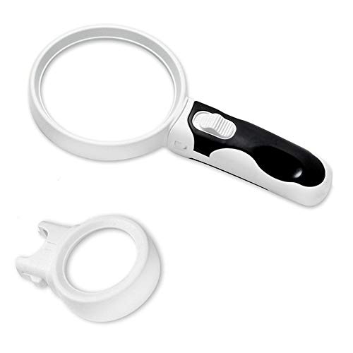 Loupe de poche avec lumière réglant le problème de lecture des petits caractères