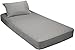 Jersey Knit 2 pc. Cot Size Camp Sheet & Pillowcase - Heather Grey