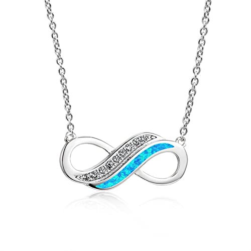 Collier pendentif bleu femme 45cm : bijoux de mariage et cadeau mignon