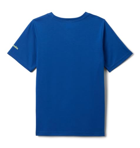 Columbia Youth La Poudre Pass Short Sleeve T-Shirt, Mountain Blue/Fly Fish Fun, X-Large2