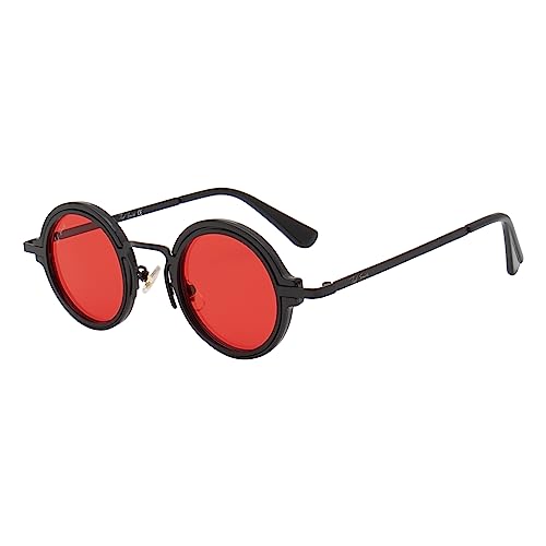 Image of Ted Smith Men's Women's UV Protection Metal Round Sunglasses