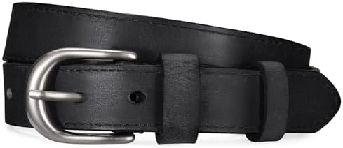 Genuine Leather Belt for Women with Gold/Silver Buckle Women's Fu...