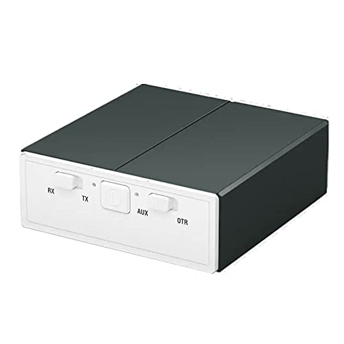 YONGYAO Bluetooth 5.0 Transmisor inalámbrico de Audio 2 en 1 Receptor Estéreo AUX RCA Adaptador de Conector USB 3.5mm DC 5V-Gris