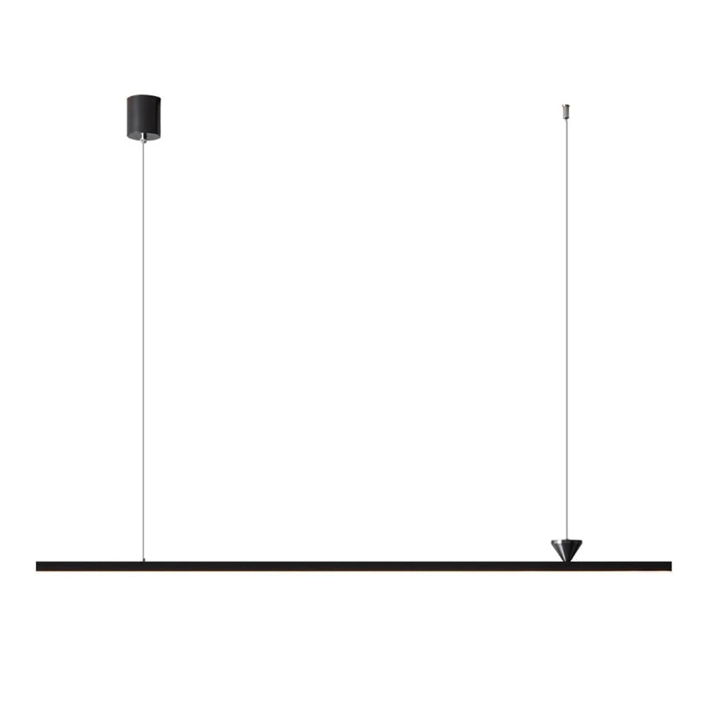 Luces de isla simples negras tipo lámpara colgante LED moderna acrílica de barra