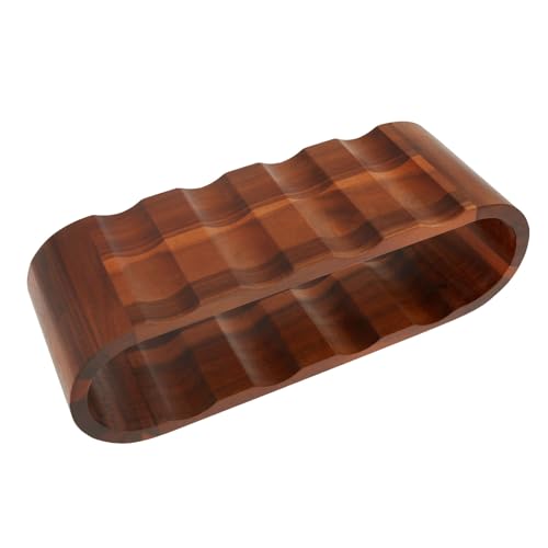 Soporte para botellas de vino de madera con 2 niveles miniatura 6