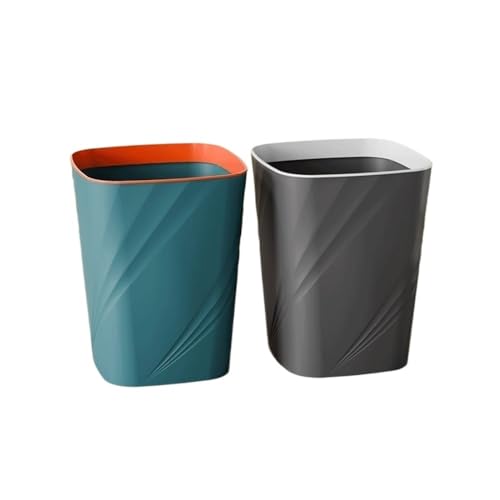 Poubelle avec anneau de compression plastique pour grand bureau
