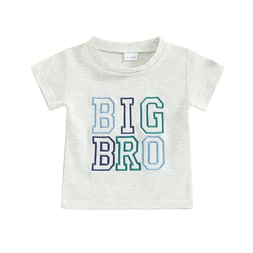 Toddler Baby Boy Summer Clothes Big Brother Little Brother Matching Outfits Big Brother Shirts for Toddler