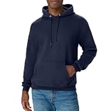 Hanes Men's Pullover EcoSmart Hooded Sweatshirt, Navy, XX-Large