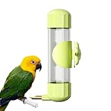 de Agua para pájaros - Botella de Agua automática de 200 ml con diseño de percutor paraa Beber | para Loros, periquitos, cacatúas-y-Mascotas pequeñas | Material de PC Transparente