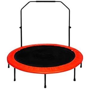 YFFSS Mini Trampoline, Rebounder for Adults Kids Fitness, Trampolines Trainer with Adjustable Handle Bar for Indoor/Outdoor/Garden/Yoga Workout Exercise