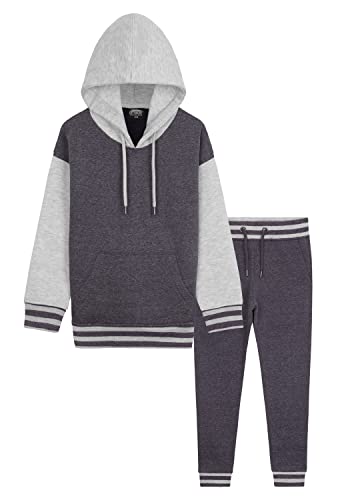 CityComfort Jogginganzug Mädchen, Trainingsanzug Mädchen Zweiteiler Outfit Kapuzenpullover Und Jogginghosen Set Farbig 5-15 Jahre (Rosa, 7-8 Jahre