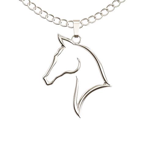 Happy Kisses Horse Necklace - Elegant Horse Themed Jewelry for Girls 8-12 & Women - Charm with Message Card - Equestrian Gifts for “I Love Horses” and Racing2