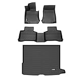HAFIDI® Floor Mats & Cargo Liner Set Fit for 2016-2022 Mercedes Benz GLC& GLC 250& GLC 300& GLC 350e (Not for Coupe) All Weather TPE Anti-Slip Full Set Floor Liners Custom Accessories - Black