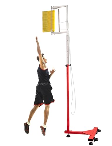 Vertical Jump Tester, Height Adjustment Jump Measurement Tool, Jumping Trainer for Volleyball Training, Vertical Measure Stick Pole for Basketball Training Aid(140-280cm)