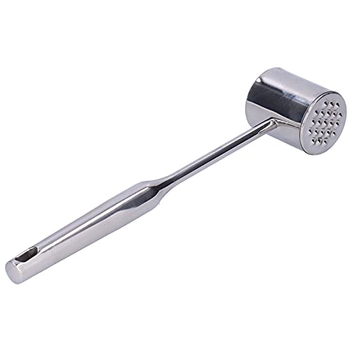 Herramienta de martillo para carne, martillo de carne suelto de acero inoxidable para el hogar Ablandador de carne de mano Cocina Restaurante Herramienta de martillo para carne para pollo de res(1#) Cover