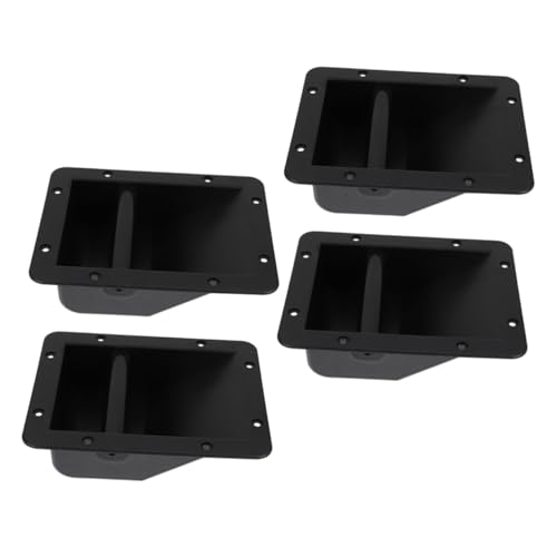 HOLIDYOYO 4pcs Durable Speaker Carry Handle Lightweight Plastic Grip for Easy Installation Convenient Design for Barn Doors Garage Doors and More Speaker Accessories