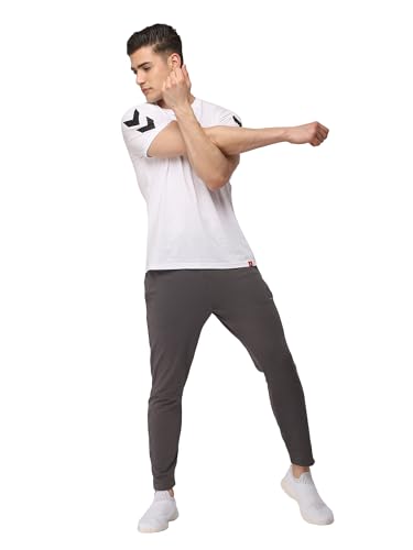 Image of hummel Legacy Round Neck Cotton Rich Half Sleeve Solid Regular fit Cottonpoly T-Shirt for Men Comfortable Soft Breathable Fabric Stretchable for Everyday Use Ideal for Casualwear