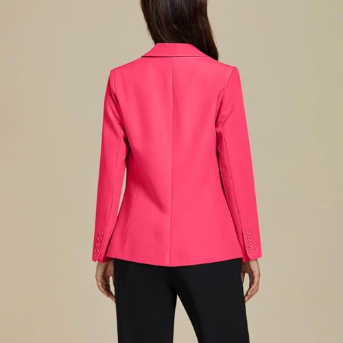 Blazers for Women Office Professional Blazer Notch Collar Blazer Lightweight Open Front Cardigan with Pockets4
