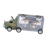 Camion de transport d'animaux : avec la poignée spécialement conçue sur le camion, vos enfants pourront le transporter facilement, lovely animals truck