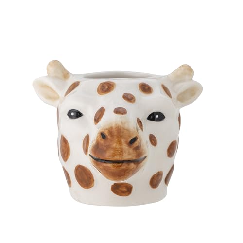 Bloomingville Mini Roam Vase, Braun, Steingut, L8,5xH6xB6,5 cm