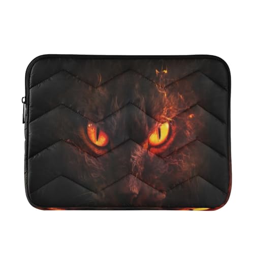 Funda para portátil Cat Fire Eyes de 13-14 pulgadas miniatura 1