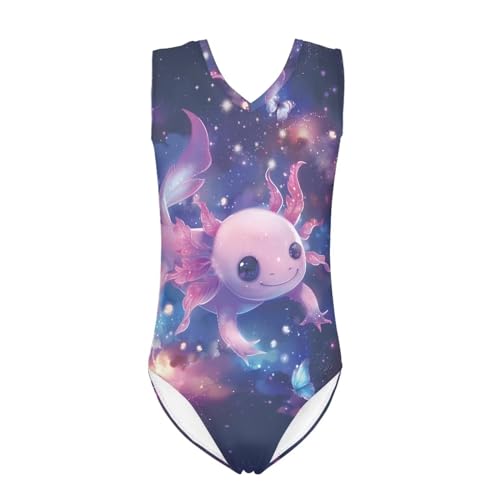 Image of Biyejit Girls Leotards Dance Sport Wear Gymnastics One-Piece Swimwear for Kids 3-14 Years