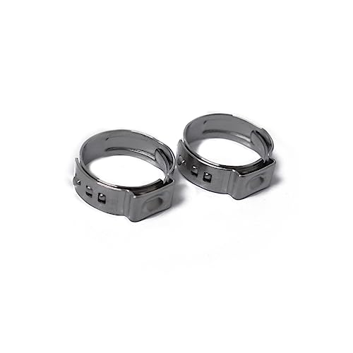 CIYODO Stainless Steel Hose Clips 10 Pack 12.8-15.3mm Diameter Universal Clamp for Automotive Home Industrial