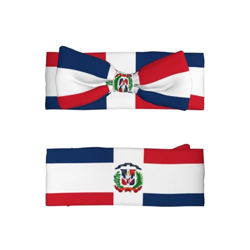 Dominican Republic Bow headband, children's elastic bow hair accessories, 0-6 months, hair bows for newborns, infants, toddlers2