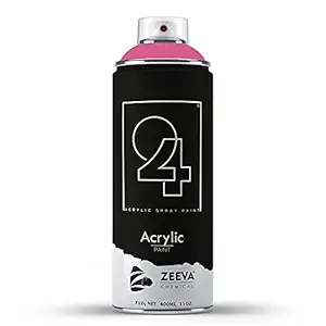 Rubin Pink Spray Paint | DIY, Quick Drying with Gloss finish for Canvas, Pepar, Metal, Wood and Walls - 400ML