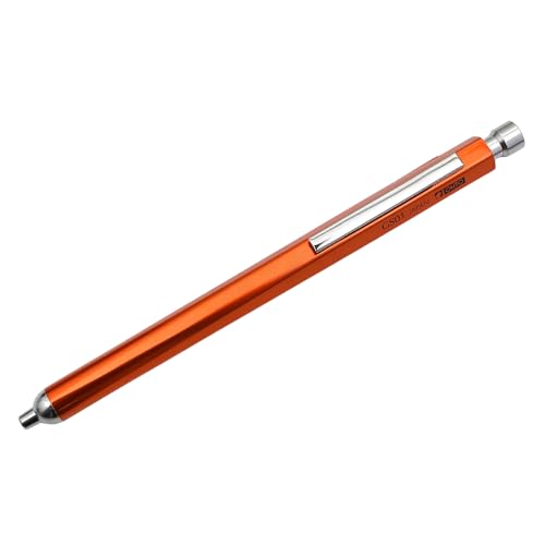Image of OHTO GS01 Ballpoint Pen 0.7mm Medium Tip Black Ink | Orange Metal Body | Smooth Writing Japanese Pen for Office & Professional Use Made In Japan