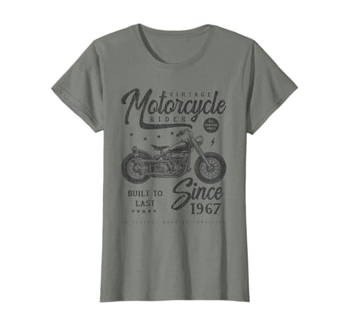 Anniversaire de moto de motards vintage né en 1967 T-Shirt