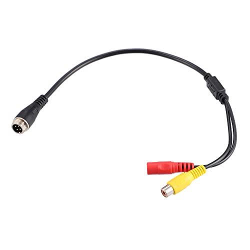 Adaptador de cámara automotriz 4 Pin a RCA X AUTOHAUX miniatura 1