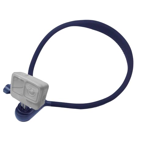 LINKCOOL Neck Mount for GoPro Hero 13/12/11/10/9/8/7/6/5/Max, Insta360, DJI Osmo Action 5 Pro/4/3, Flexible POV Holder with Multi-Angle Filming, Skin Friendly, Easy Plug and Play - Black