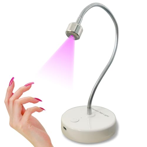 Lampe à ongles LED col de cygne pour corriger le gel sans fil